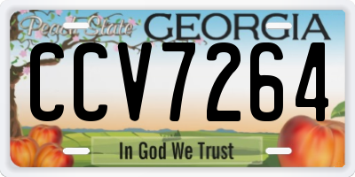 GA license plate CCV7264