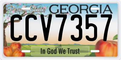 GA license plate CCV7357