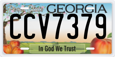 GA license plate CCV7379