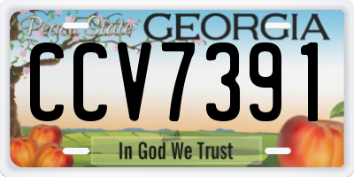 GA license plate CCV7391