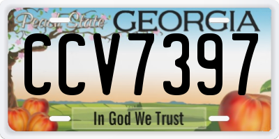 GA license plate CCV7397