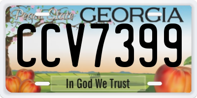 GA license plate CCV7399