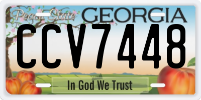 GA license plate CCV7448