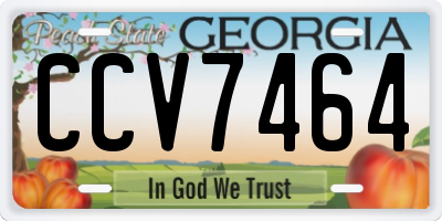 GA license plate CCV7464