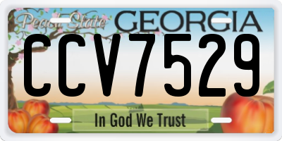 GA license plate CCV7529
