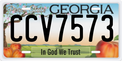 GA license plate CCV7573