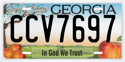 GA license plate CCV7697