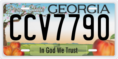 GA license plate CCV7790