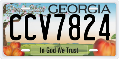 GA license plate CCV7824