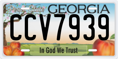 GA license plate CCV7939