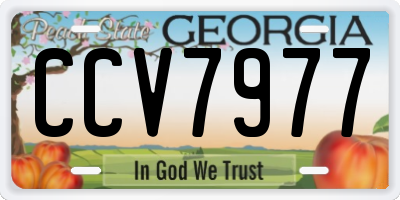 GA license plate CCV7977