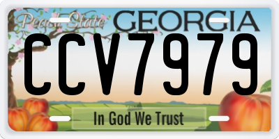 GA license plate CCV7979