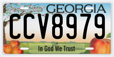 GA license plate CCV8979