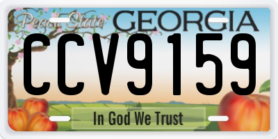 GA license plate CCV9159