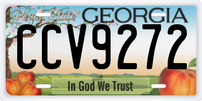 GA license plate CCV9272