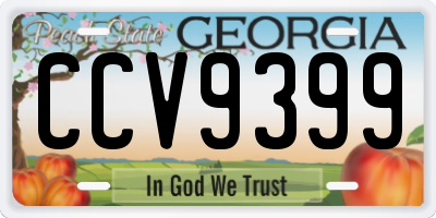 GA license plate CCV9399