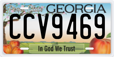 GA license plate CCV9469