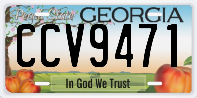 GA license plate CCV9471