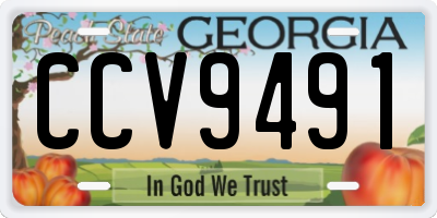GA license plate CCV9491