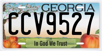 GA license plate CCV9527
