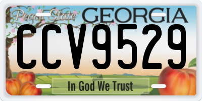 GA license plate CCV9529