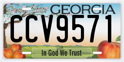 GA license plate CCV9571