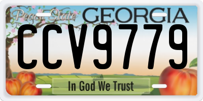 GA license plate CCV9779