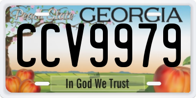 GA license plate CCV9979