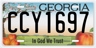 GA license plate CCY1697