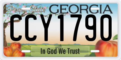 GA license plate CCY1790