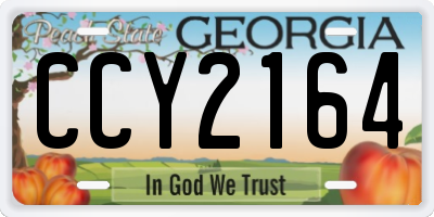 GA license plate CCY2164