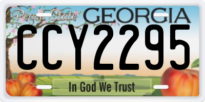 GA license plate CCY2295