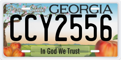 GA license plate CCY2556