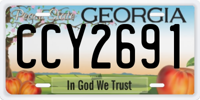GA license plate CCY2691