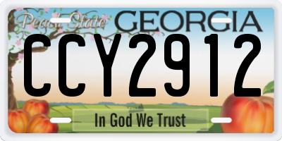 GA license plate CCY2912