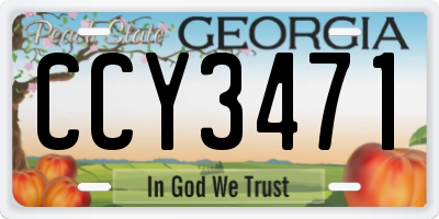 GA license plate CCY3471