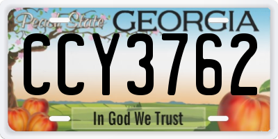 GA license plate CCY3762
