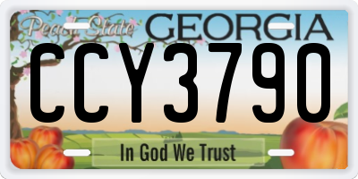 GA license plate CCY3790