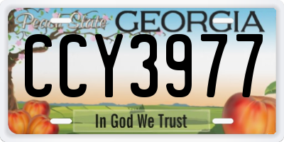 GA license plate CCY3977