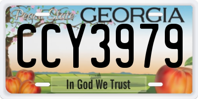 GA license plate CCY3979