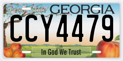 GA license plate CCY4479