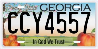 GA license plate CCY4557