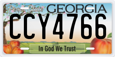 GA license plate CCY4766