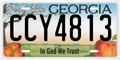 GA license plate CCY4813