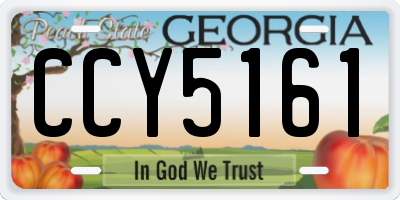 GA license plate CCY5161