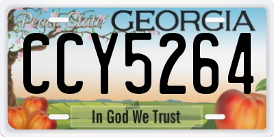 GA license plate CCY5264