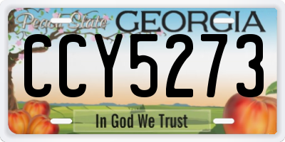 GA license plate CCY5273