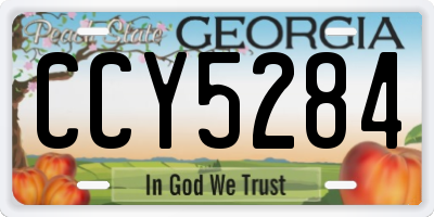 GA license plate CCY5284