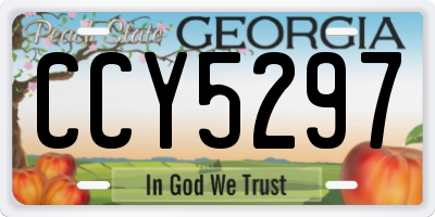 GA license plate CCY5297