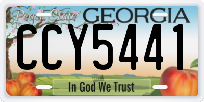 GA license plate CCY5441